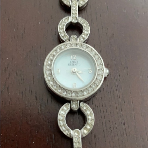 Anne Klein Watch Swarovski Crystal Band & Silver - Picture 3 of 6